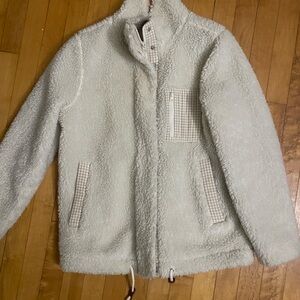 Madewell Cozy White Sherpa Jacket